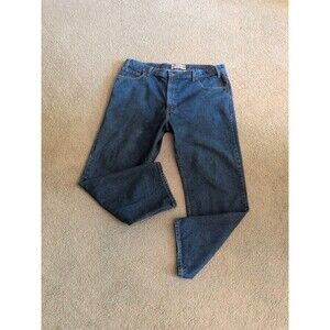 Levis Authentics Signature Jeans Mens 42x30 Blue Classic Fit Straight Black